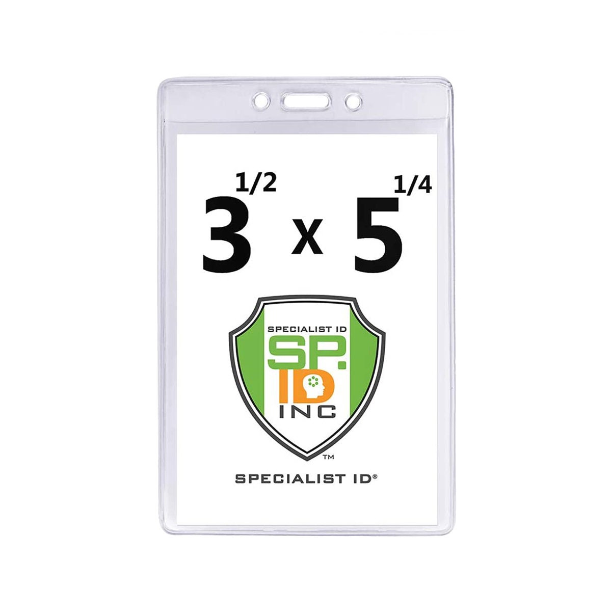5 Pack - 4X7 Clear Vinyl Large Event Badge Holder For Sports Ticket - View #6