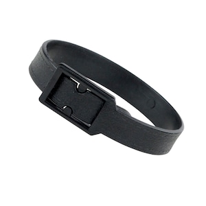 25 Black Plastic Luggage Tag Buckle Straps - Free Shipping - Attach ID Bag Tags to Suitcase, Briefcase, Golf Bag, Instrument Case and More