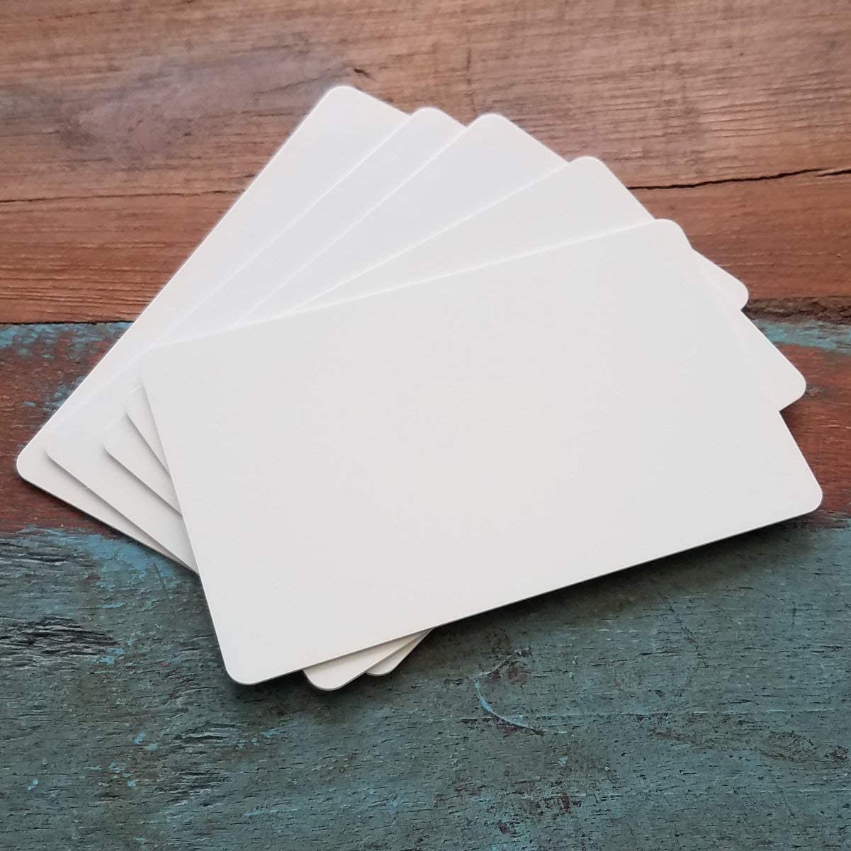 100 Pack Blank White PVC Cards - CR80 Size, 30 Mil Thick, Graphics Quality - Free Shipping-384457