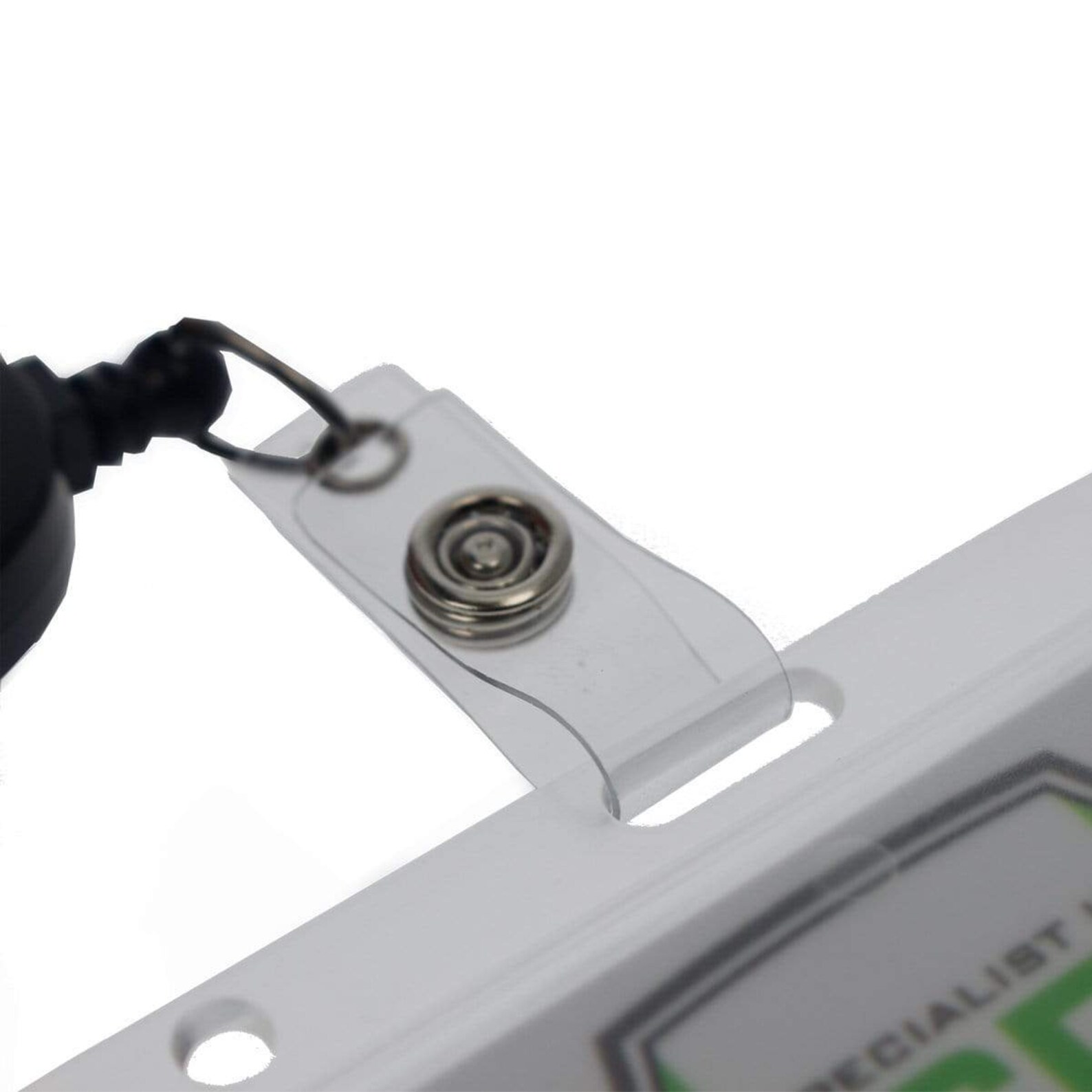 Clear Hard Plastic Badge Holder Horizontal Rigid ID Etsy