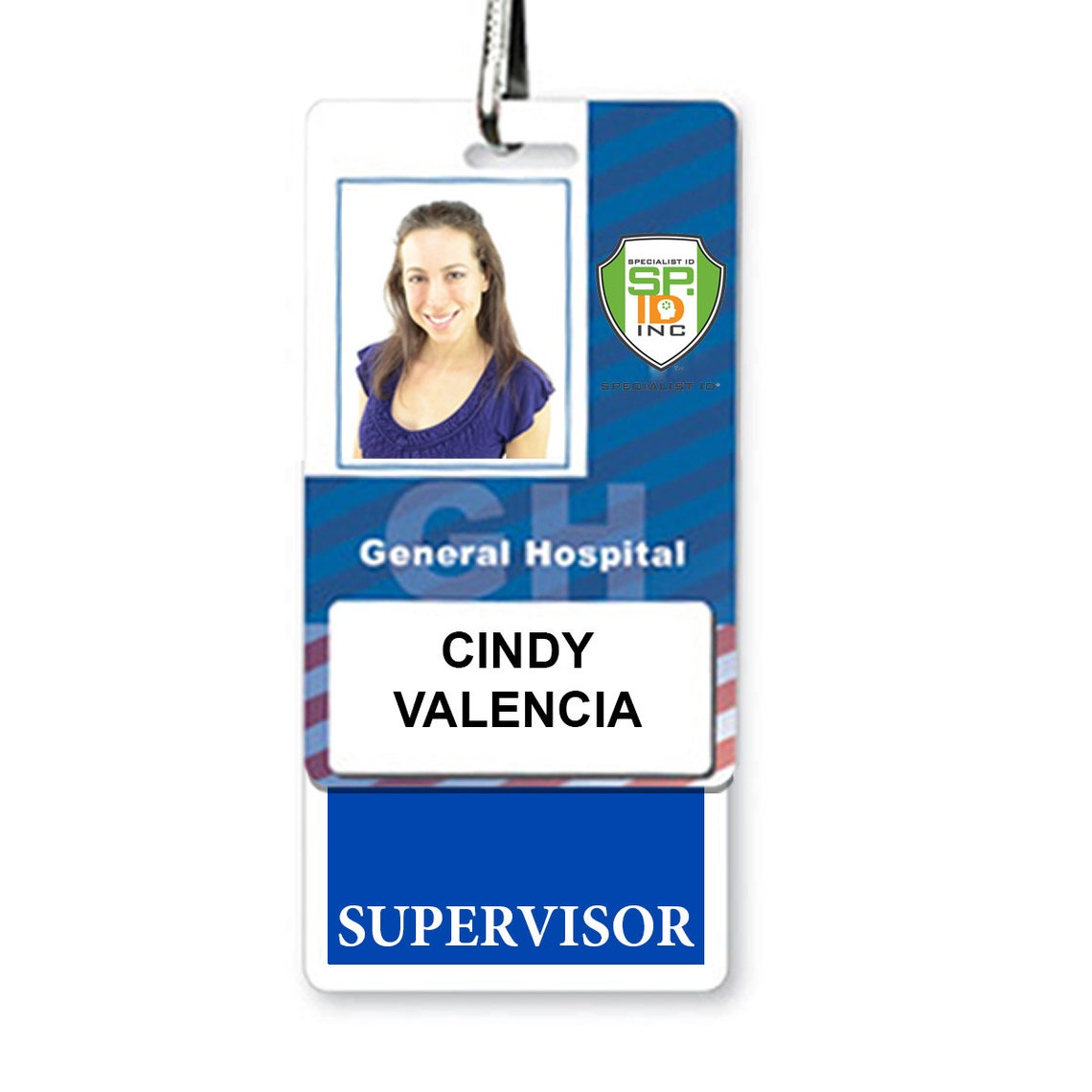 Blue SUPERVISOR Badge Buddy - Free Shipping! - Cool Blue Badge Buddy ...