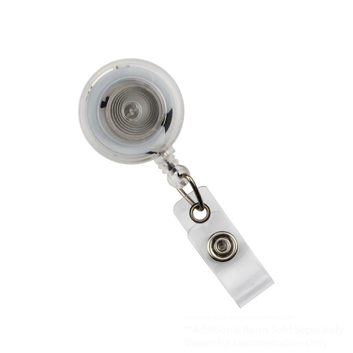 10 Clear Badge Reels Free Shipping SWIVEL Pinch Clip 360 Alligator  Retractable ID Holders Bulk Crafting Supplies 2120-7621-Q10 