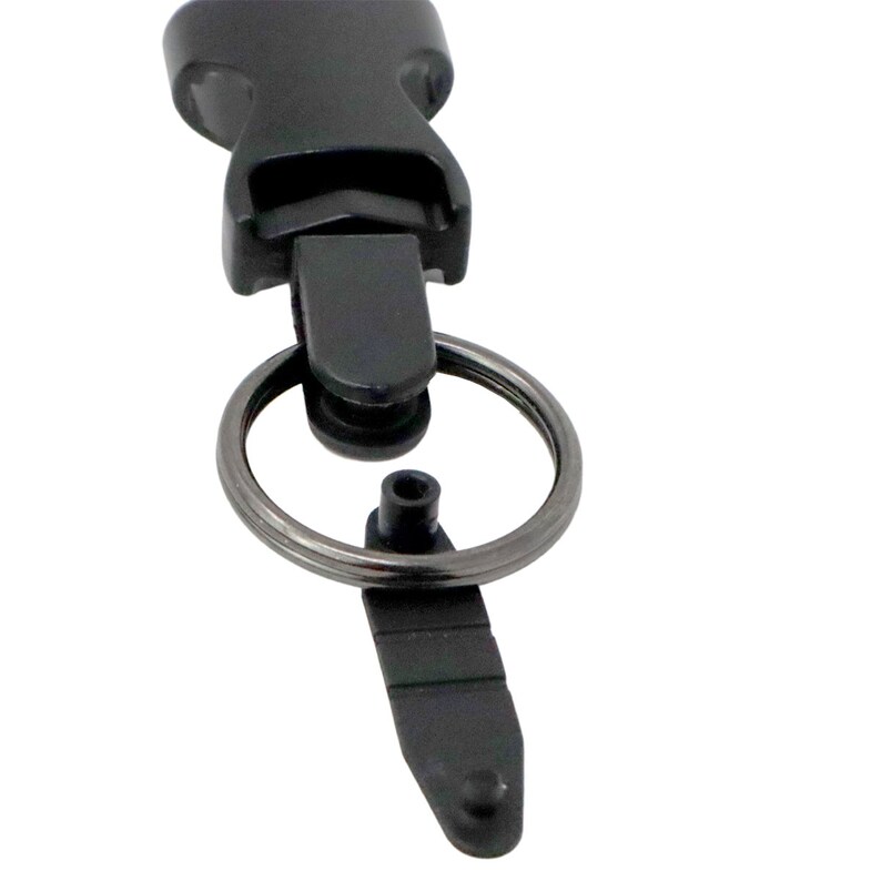 5 Black Plastic Keyring Connectors Free Ship ID Badge Etsy