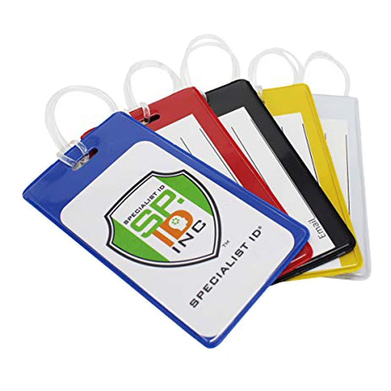 5 Pack Slim ID Bag Tags for Luggage and Backpack Identity Etsy