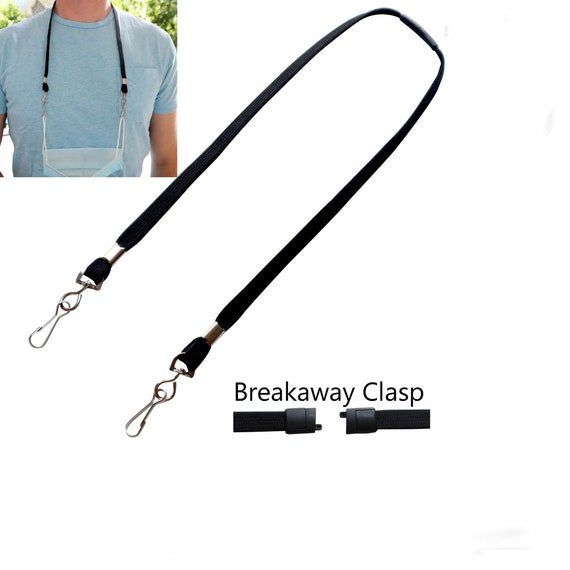 5 Pack Kids Face Mask Lanyard With Safety Breakaway Clasp - Adjustable Ear Saver Strap For School & Daycare