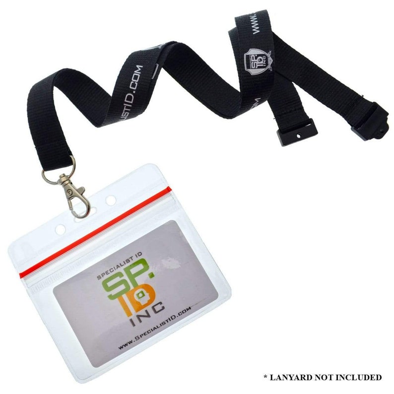 10 Pack Lot Zip Lock ID Badge Holders Horizontal/ Etsy