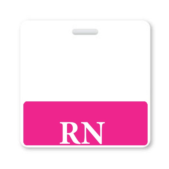 RN Badge Buddy Free Shipping Cute Hot Pink Badge Tag Backer for