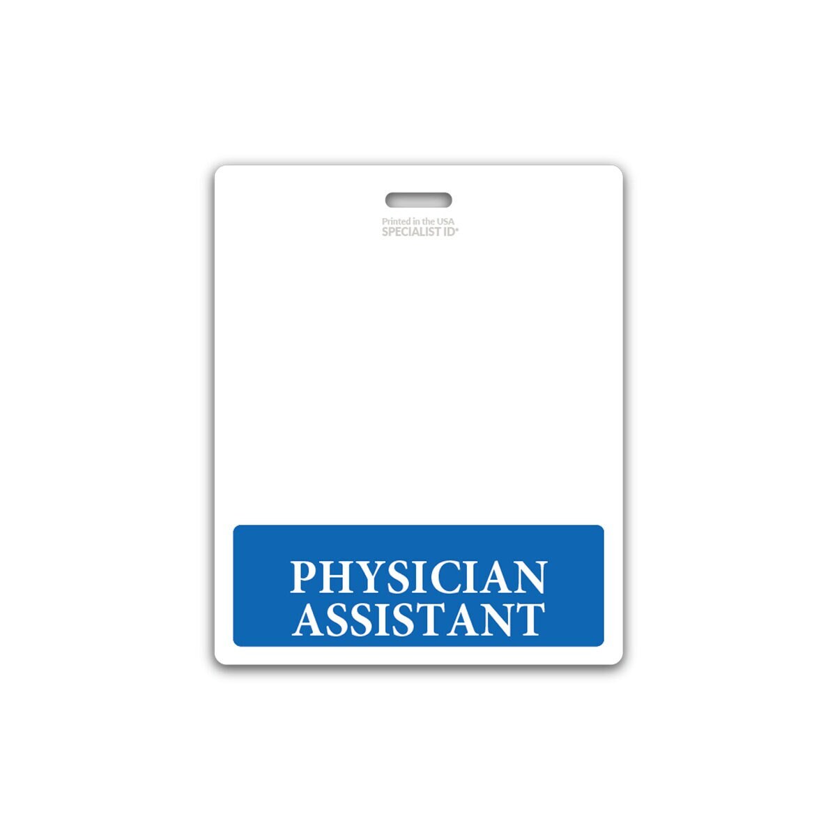 Clear Nurse Badge Buddy for RN, LPN, LVN, RN BSN, PHYSICIAN, and CNA -  Horizontal ID Badge Backer