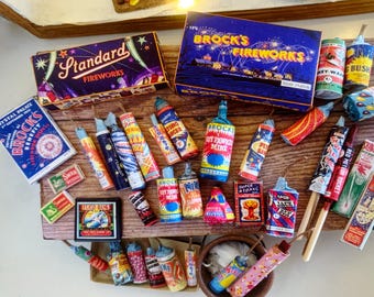 Fireworks Printable PDF 1/12th scale for dolls house