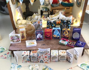 Dolls House Printable 1/12th Scale Easter Set PDF