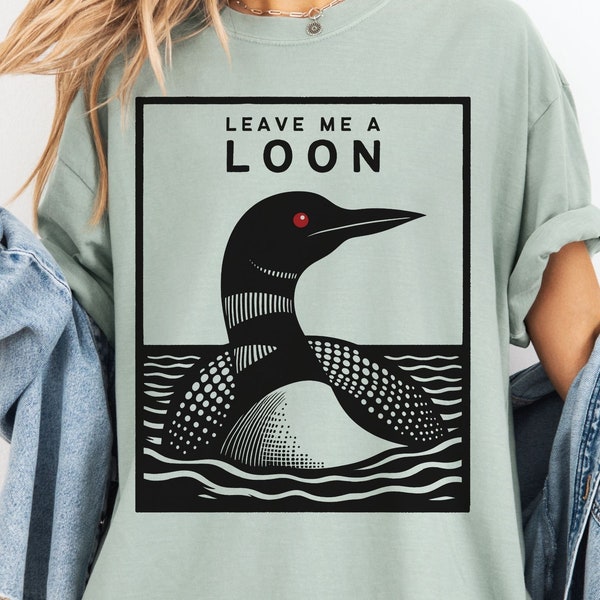 Déjame un colimbo, camiseta divertida de colimbo común, camiseta de colimbo del lago Minnesota, camiseta de observador de aves, regalo de colimbo para ella, top de observación de aves en el lago