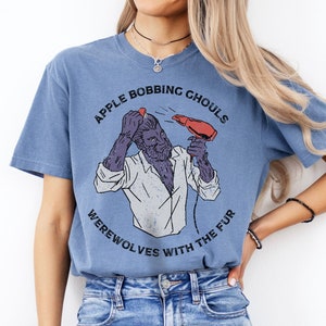 Retro Halloween Werewolf Shirt, Lycanthrope Funny t-shirt, Millennial nostalgia Classic Horror Retro Horror tshirt Classic Monster Movie