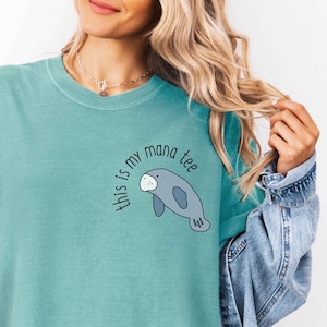 Manatee Shirt, Manatee tshirt, Floaty Potato Gift, Comfort Colors, Florida Manatee Gift, Sea Cow T Shirt Ocean Beach Manatee Conservation