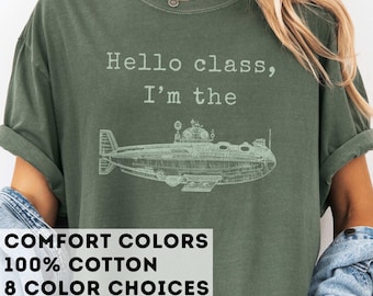 Substitute Teacher Shirt | I'm the Sub | Gender-Neutral Unisex | Submarine Submersible | Assistant Teacher Sub | Gift for Substitute Teacher