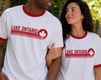 Lake Ontario Canada Ringer Tee | Canadian Pride | It's Not Lake America Unisex Tee