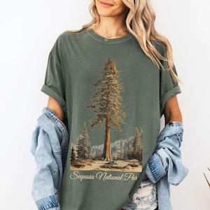 Sequoia National Park T-shirt, Nature Lover Gift, Support National Parks, National Park Ranger Shirt, Tree Hiking Tee, Outdoor Adventure Top