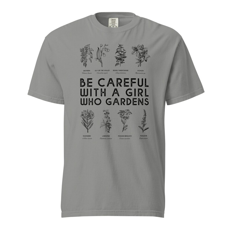Deadly Toxic Plant shirt, Be Careful with a Girl Who Gardens Cottagecore Toxic Plant Sweatshirt, Deadly Poison Plant Witchy Sweatshirt