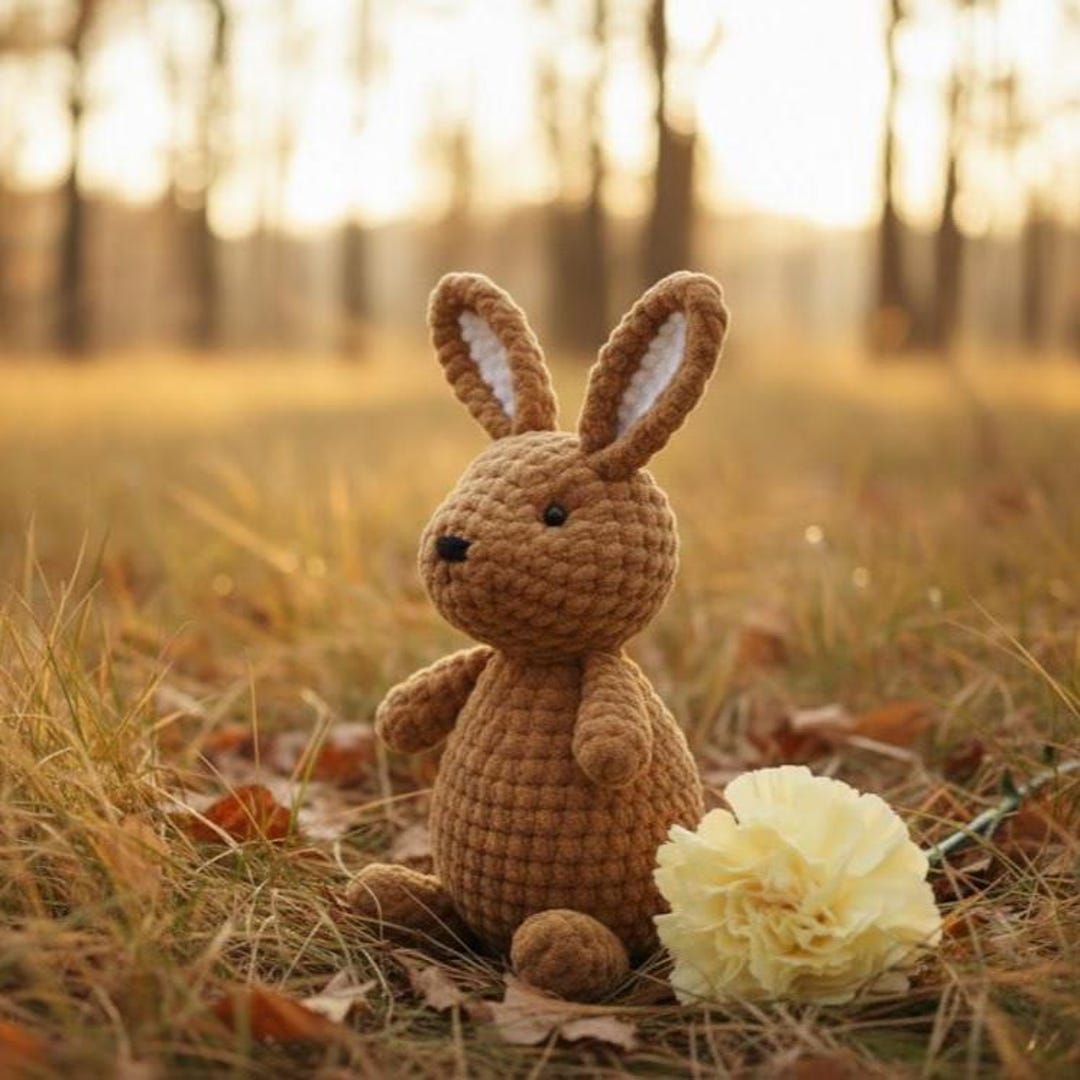 Mini Rabbit Crochet Pattern Crochet Pattern Realistic Mini Bunny Rabbit Amigurumi English PDF ...