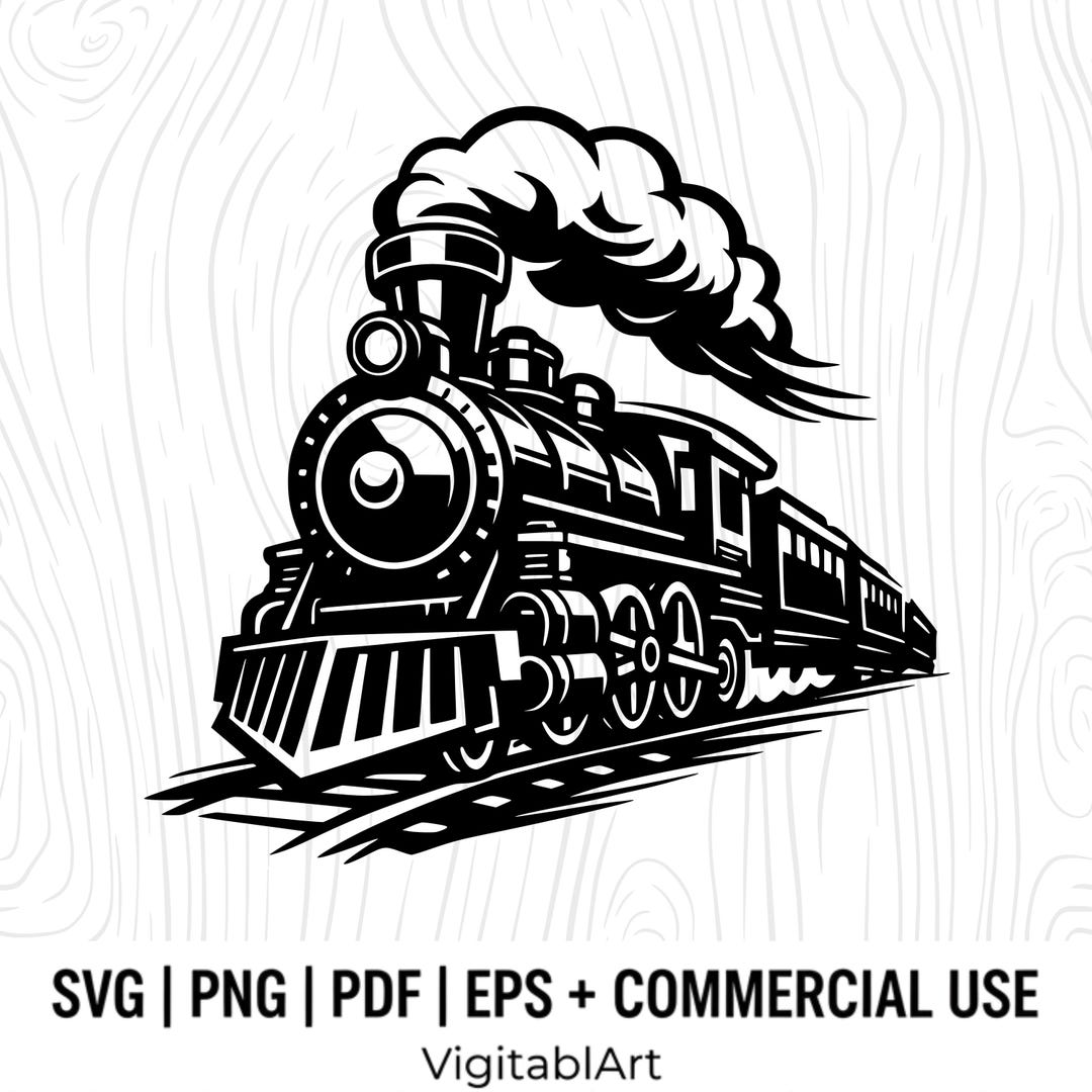 Locomotive SVG, Train Clipart, Model Train Vector, Cricut Ready ...
