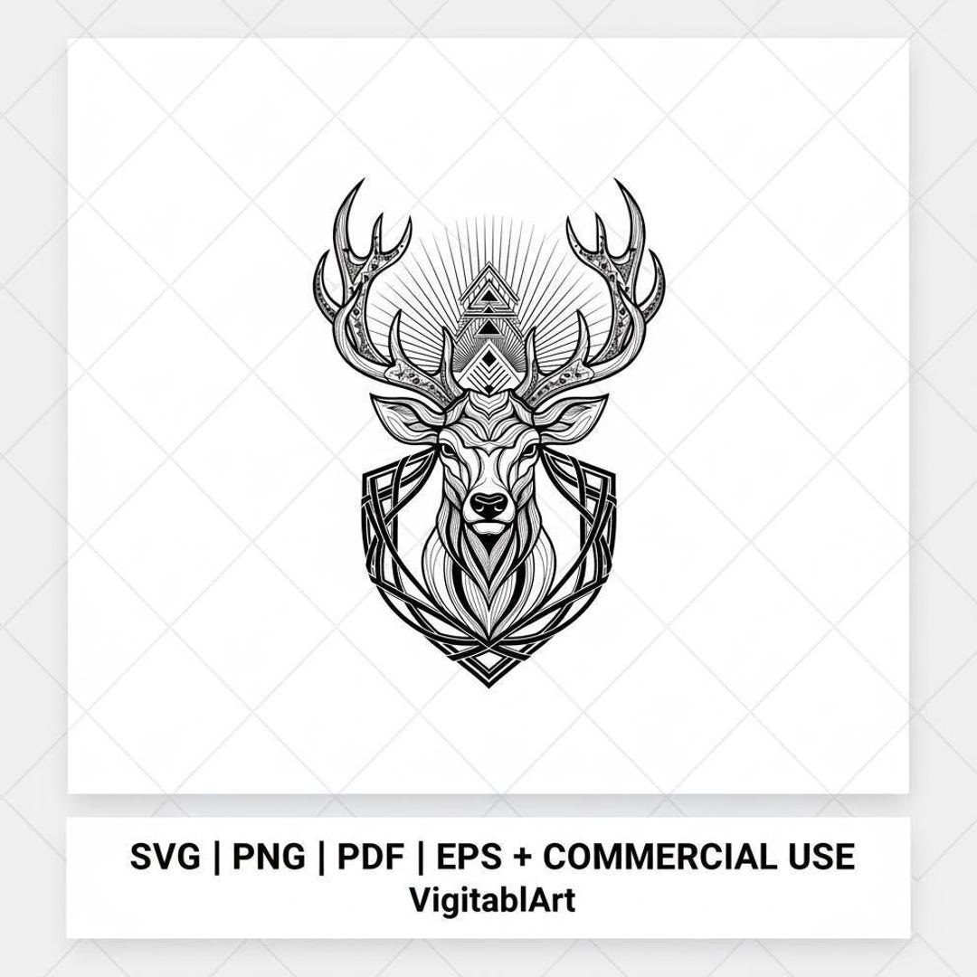 Big Buck | SVG PNG JPG | Deer | Deer Buck Design | Deer Art ...