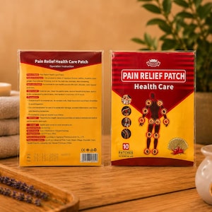 Smärtlindrande plåster 10-pack | Sportåterhämtningsplåster | Muskel- och ledkomfort | Idrottshjälp Wellness