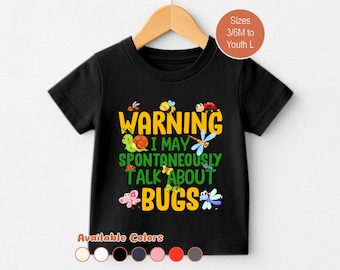 Bug Lover Kids Shirt: Spontaneous Bug Talk, Nature Explorer Tee