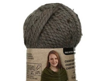 Pack of 4 CHARISMA TWEED Bulky Yarn by Loops and Threads - GRAY