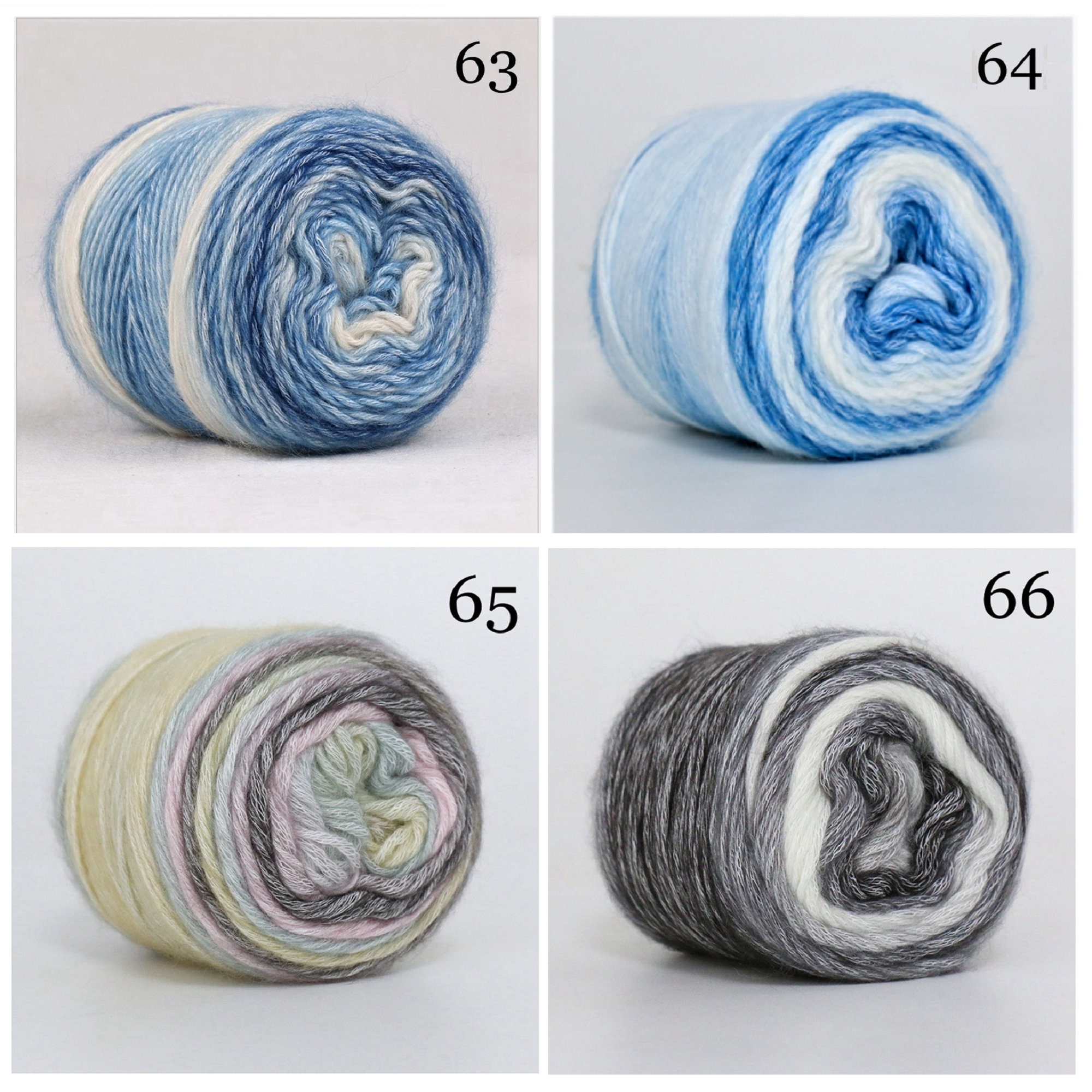 Self-Striping Cotton Cake Mill Ends Yarn Pack
