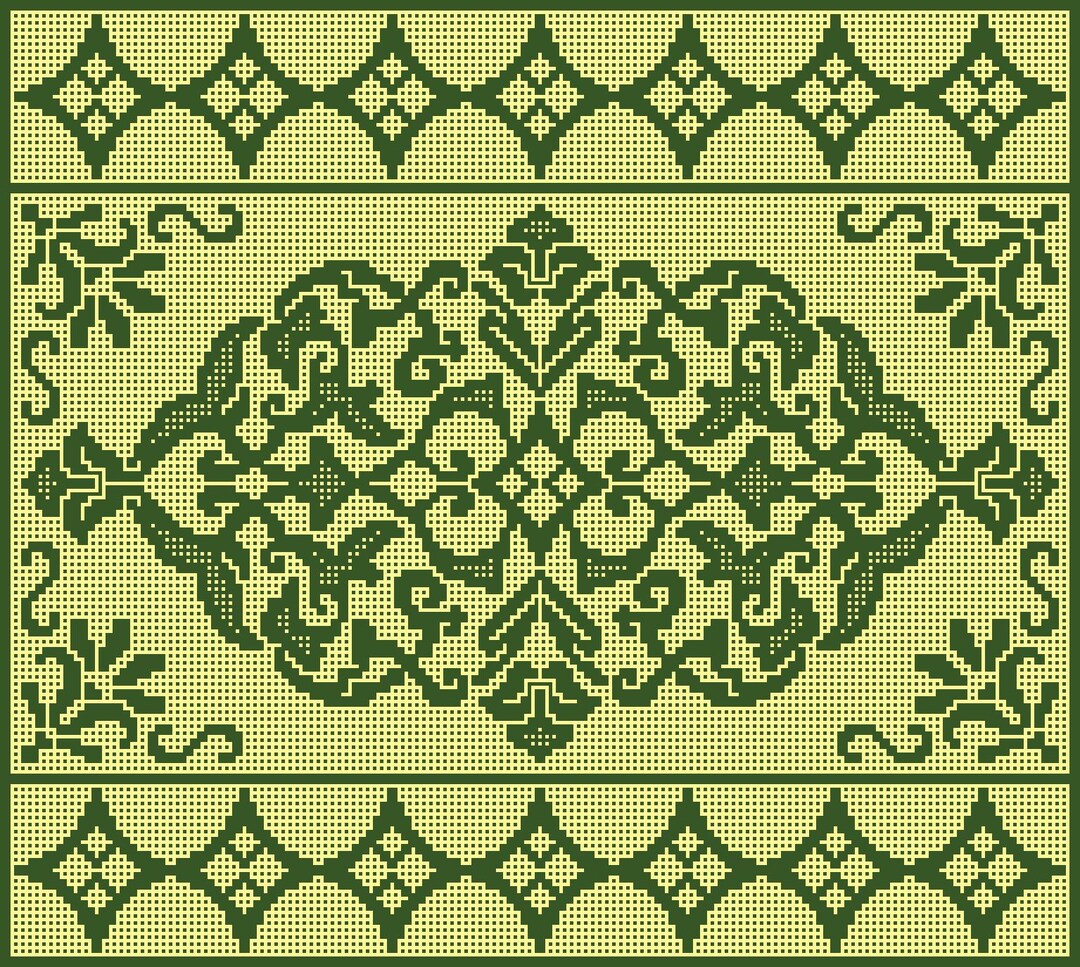 Mosaic Crochet in Rows With Cutting Yarn Pattern. Written Instructions ...