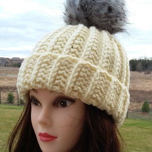 Crochet PATTERN Chunky Bulky Ribbed Beanie (Child, Teen/Woman, Man sizes)