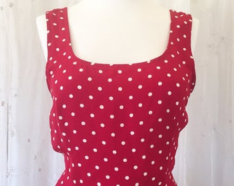 Red Polka dot dress