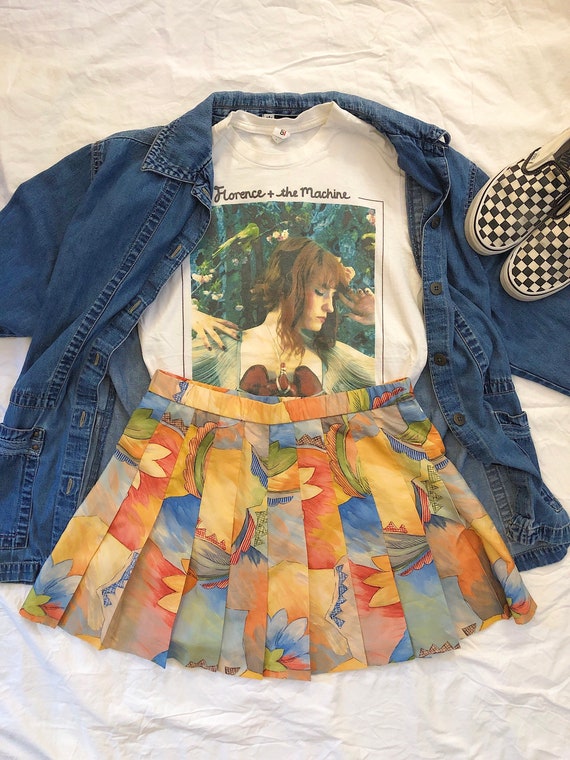 floral tennis skirt 80s Gem