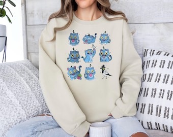 Derpy Tiger Graphic Sweatshirt, Kpop Inspired, Fan Shirt