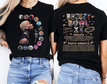 Chris Brown Breezy Bowl Tour Shirt, Concert Tee