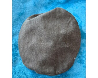 Vintage Eagle Brand Military Beret Olive Drab Green US Great Seal Lining Cap