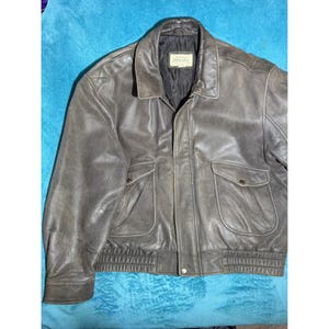 St Johns Bay Leather Jacket - Etsy