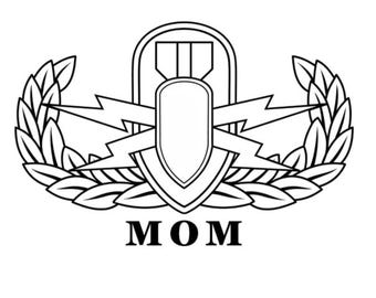 EOD Basic Badge Crab Sticker - MOM