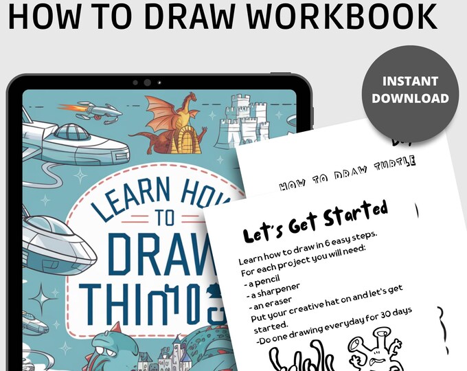 Art Lesson How to Draw Workbook Lesson 2 - Etsy Canada