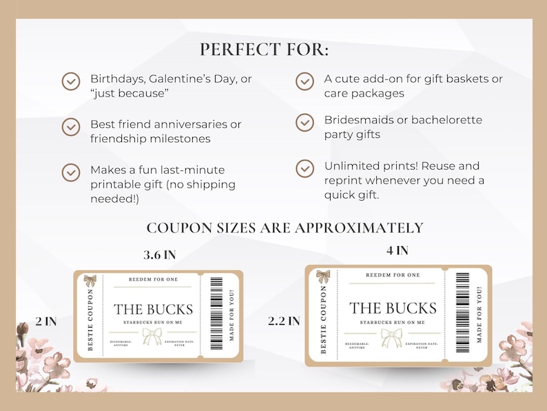 Editable Coupon Book for Best Friend, Printable Bestie Coupon Book ...