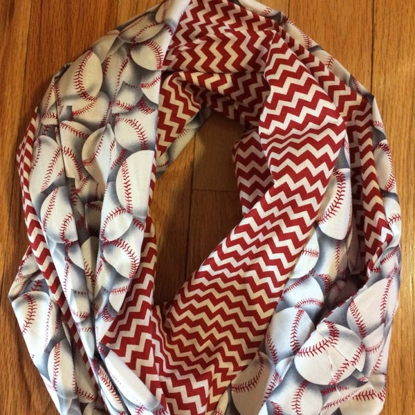 Baseball infinity scarf