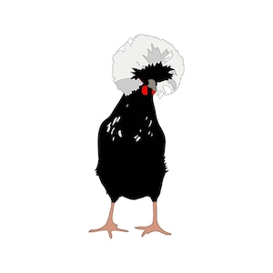 Archivo de corte polaco gallina pollo svg, dxf, png, jpg archivo de corte en capas, Navidad, álbum de recortes, tarjeta de felicitación, corte de papel 3D (Cricut, silueta)