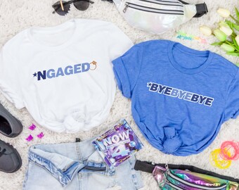 NGAGED shirts -Many Color + Phrase Options!- for Your 90's Boy Band Bachelorette Party | 90s party shirts | Bride and Bridesmaid Gifts