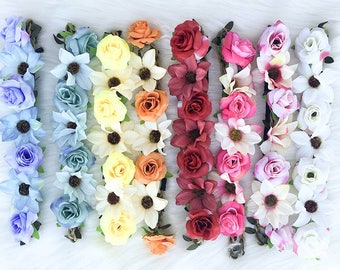 Bachelorette Flower Headbands | Floral headbands for bride | Floral crowns