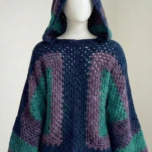 HEXI Hooded Pullover Crochet Pattern | Easy Skill Level | Hexagon Cardigan Sweater PDF