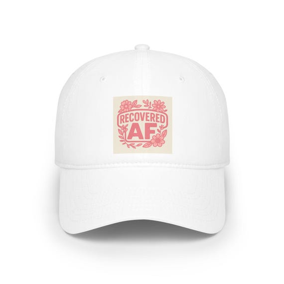 Recovery Hat, Recovery Baseball Cap, Inspirational Hat, Positive Message Cap, Low Profile Ballcap