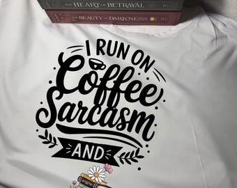 Women Short Sleeve - T Shirt - Original - I run on coffee