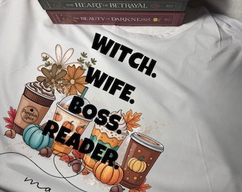 Women Short Sleeve - T Shirt - Original - Witch, Wife, Boss, Reader