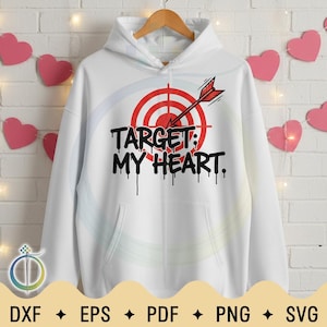 Vektorgrafik med "Tak mitt hjärta" | Grunge Love Design (digital nedladdning)