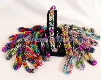 Pulseras de malla de cadena del orgullo Serie 1