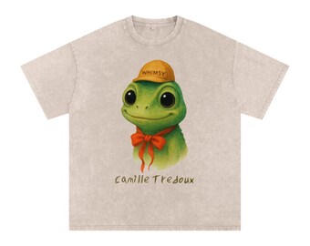 Camode The Gode Unisex Snow-Washed Oversized Cotton T-Shirt